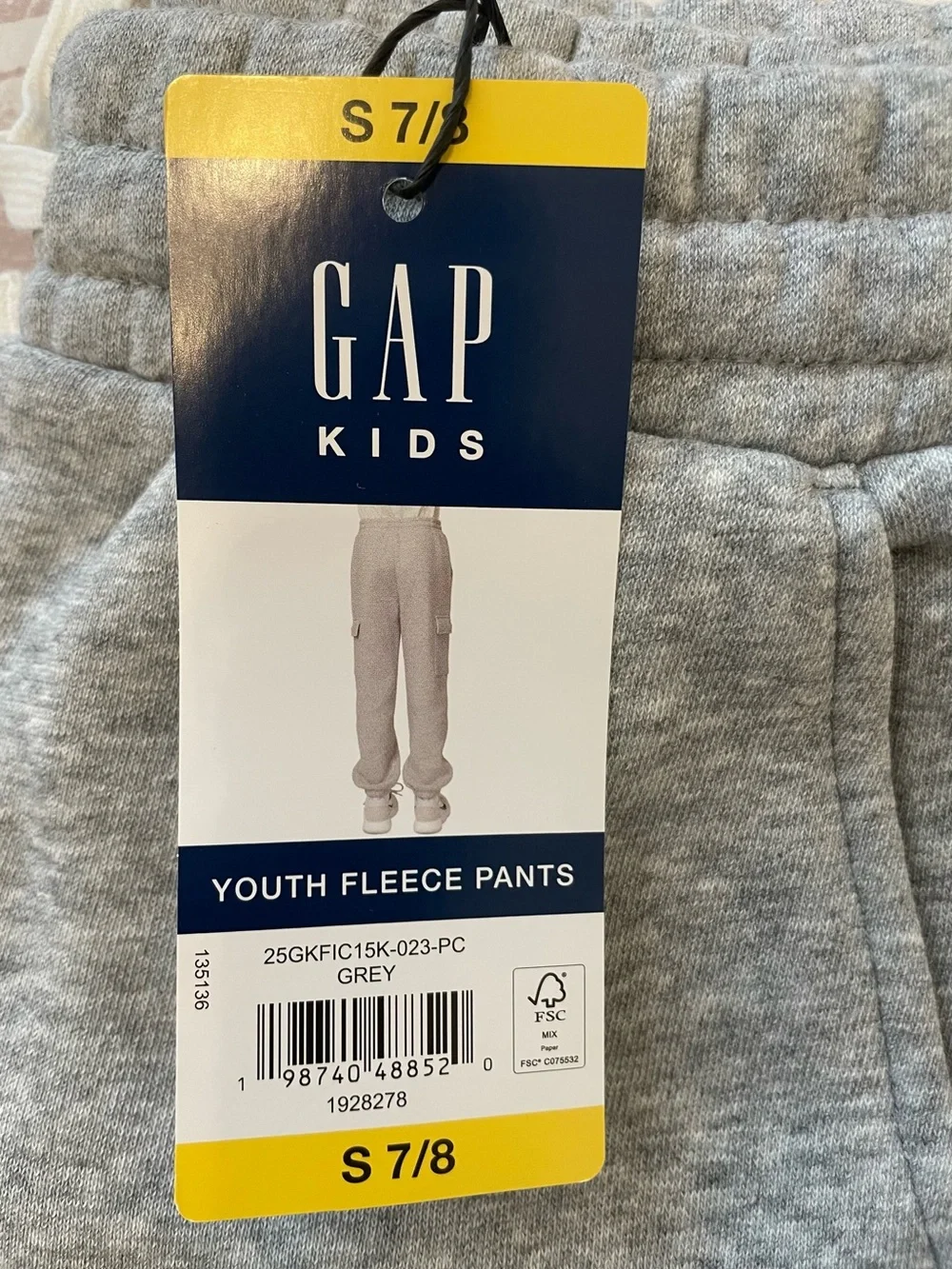 GAP Kids Heather Gray Jogger Sweatpants